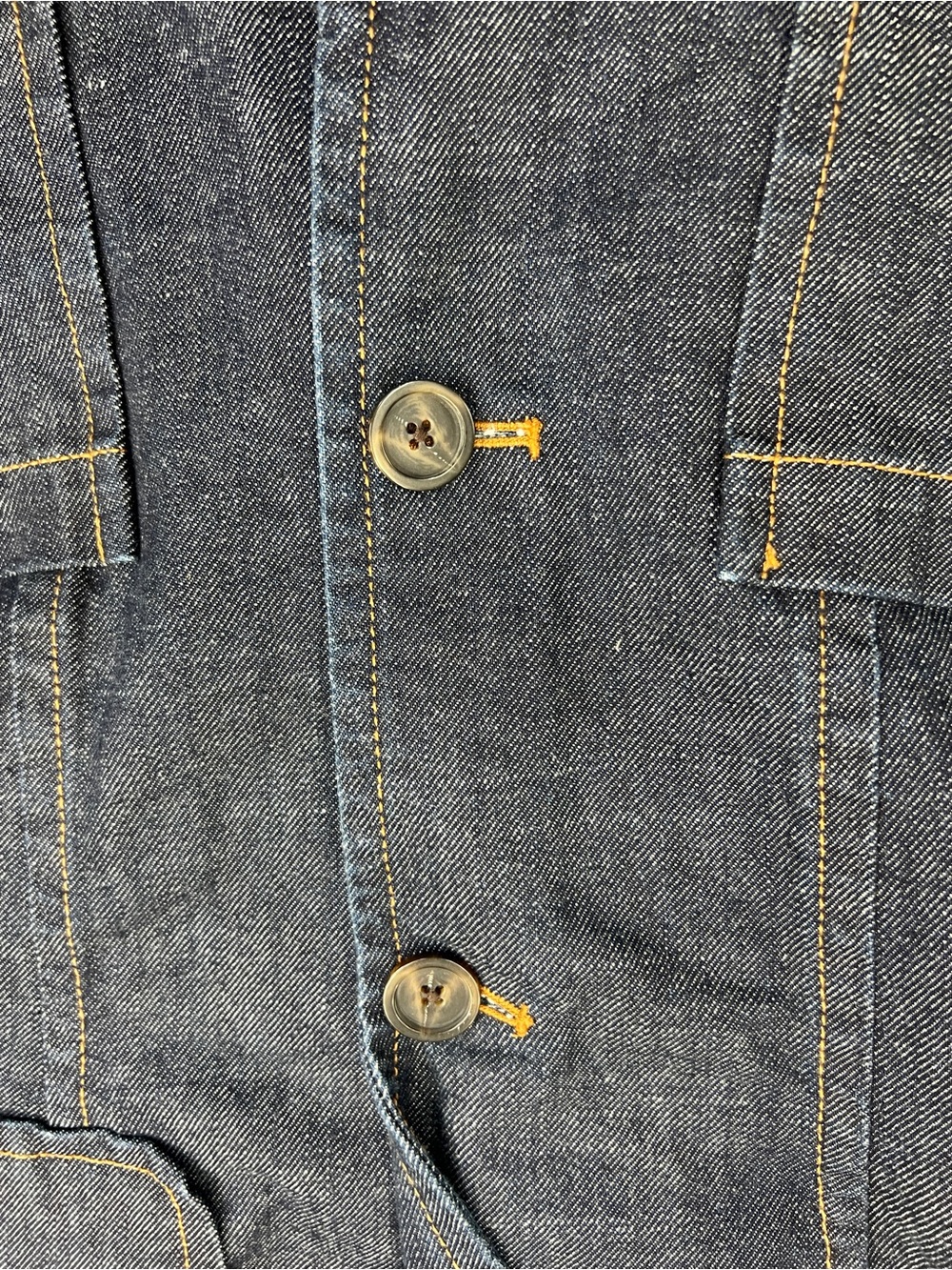 GAP Dark Wash Denim Blazer Jacket Women’s Structured Jean Jacket Sz 8 - Picture 10 of 11